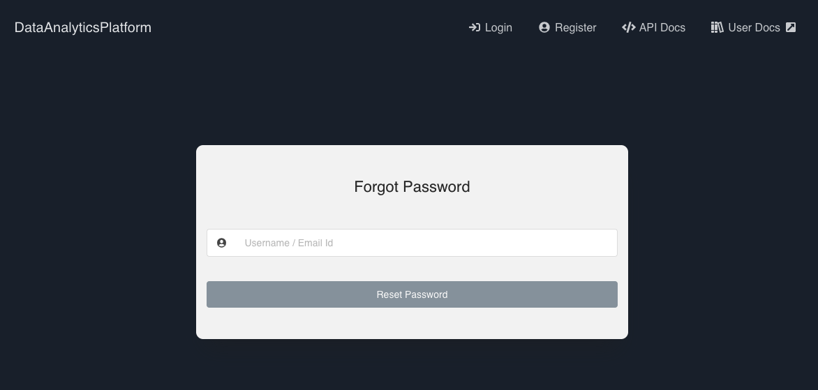 Password Amorphic Docs