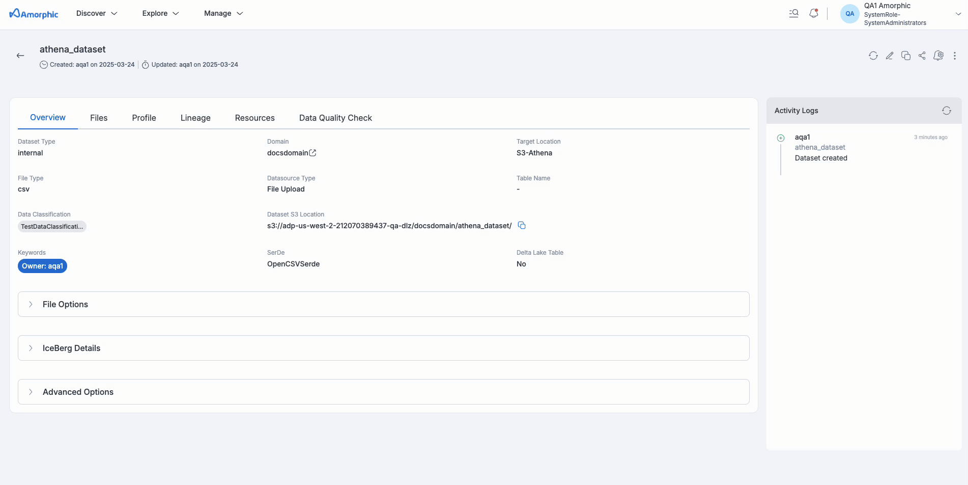 Load Athena dataset