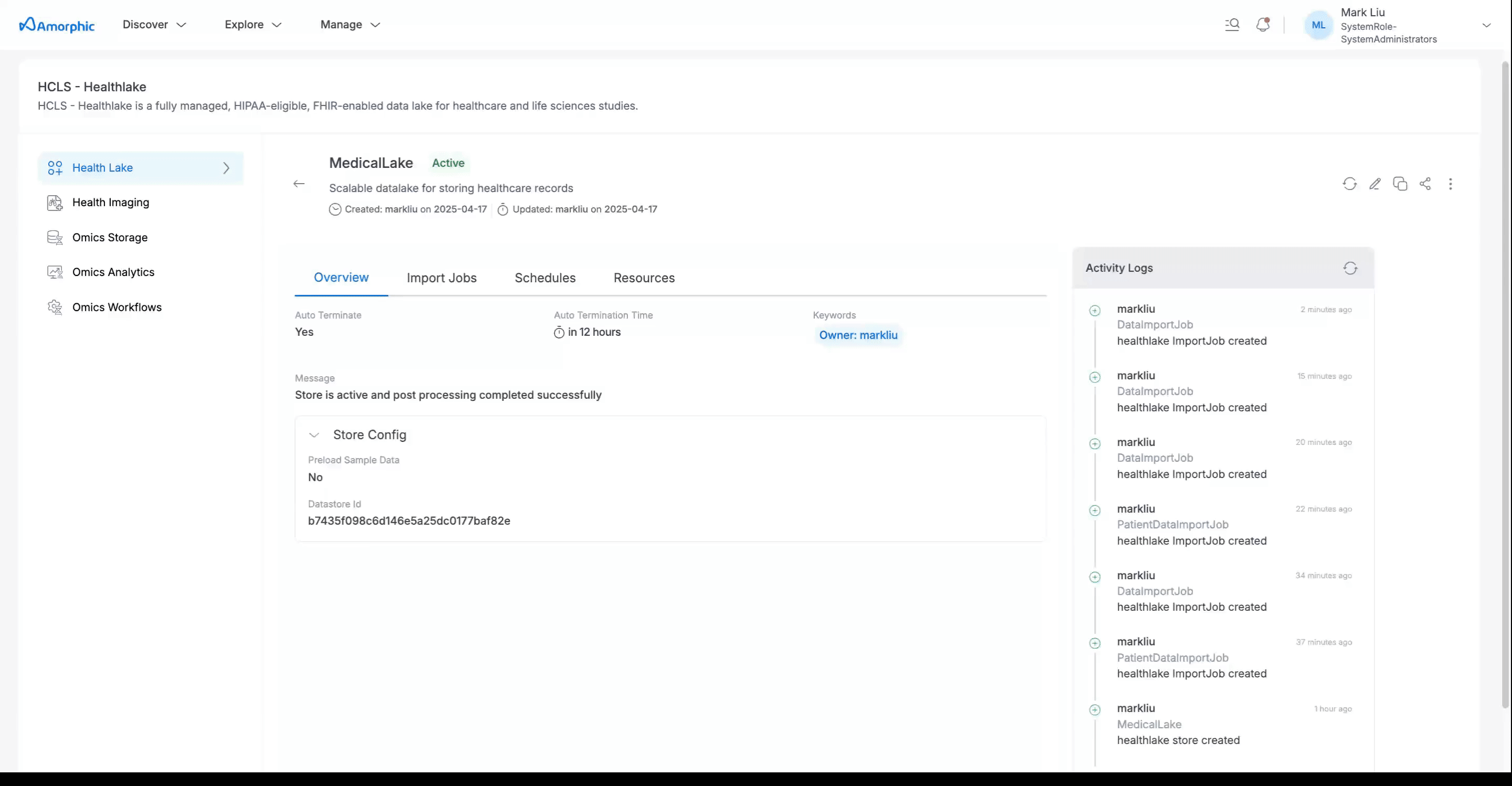 Import Data into Healthlake