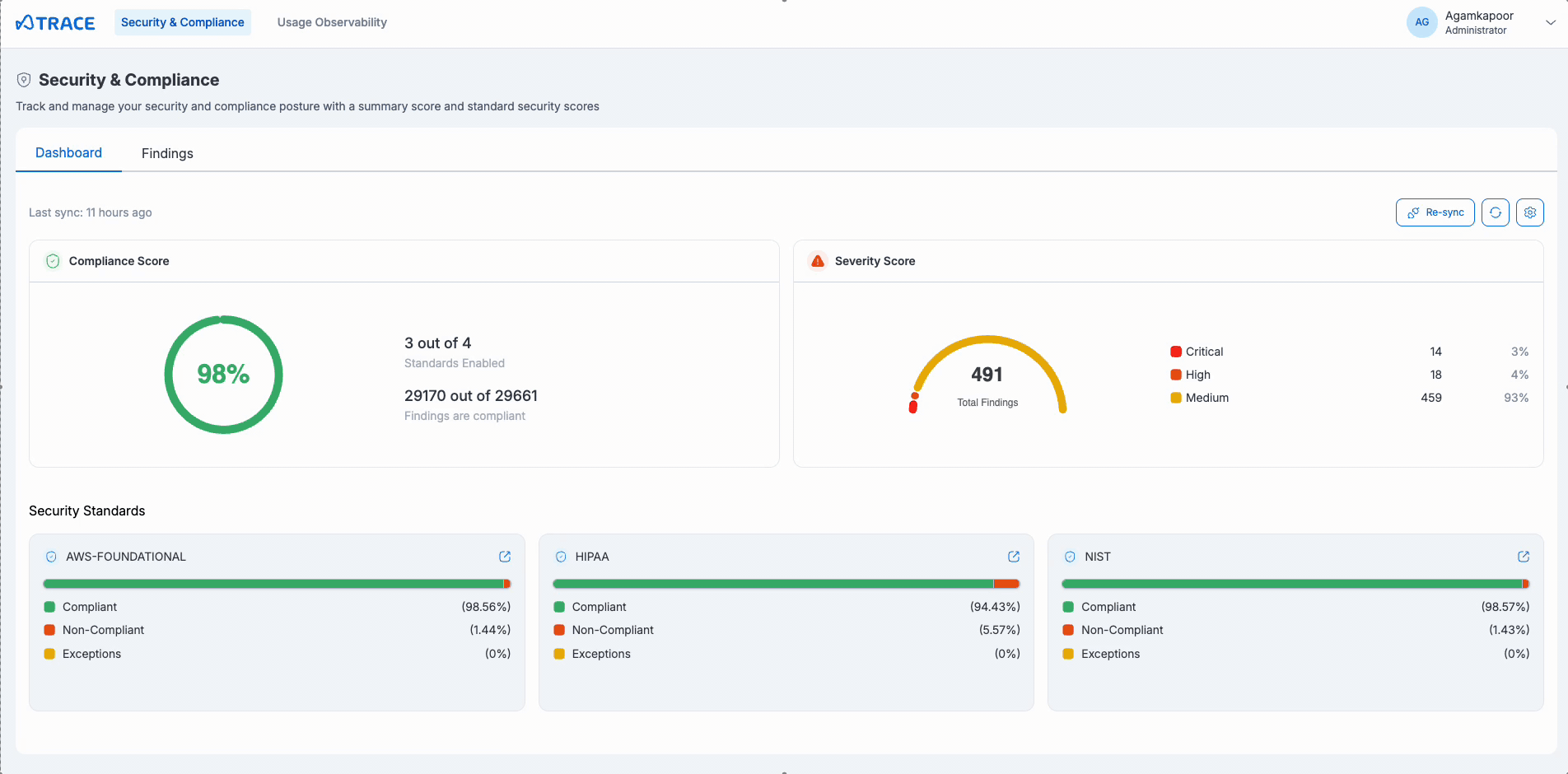 Configure Security Standards