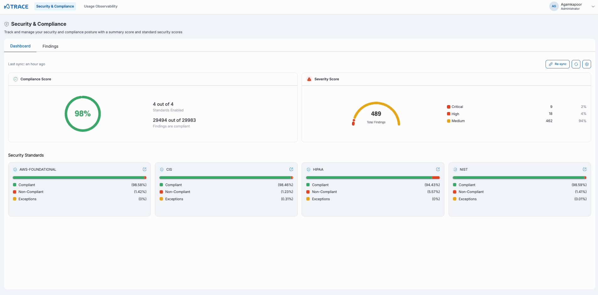 Security Findings Interface