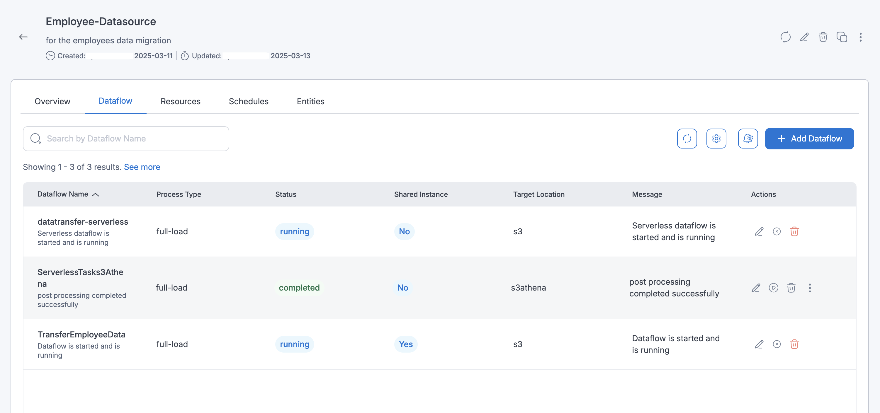 JDBC datasource flows