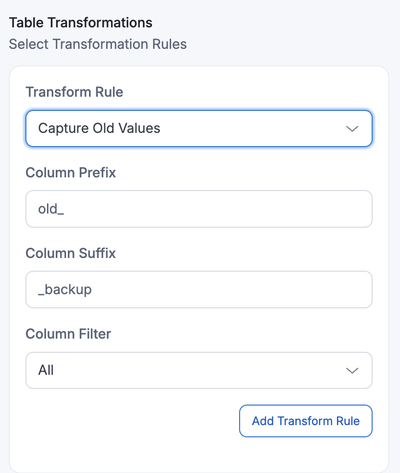 Capture Old Values