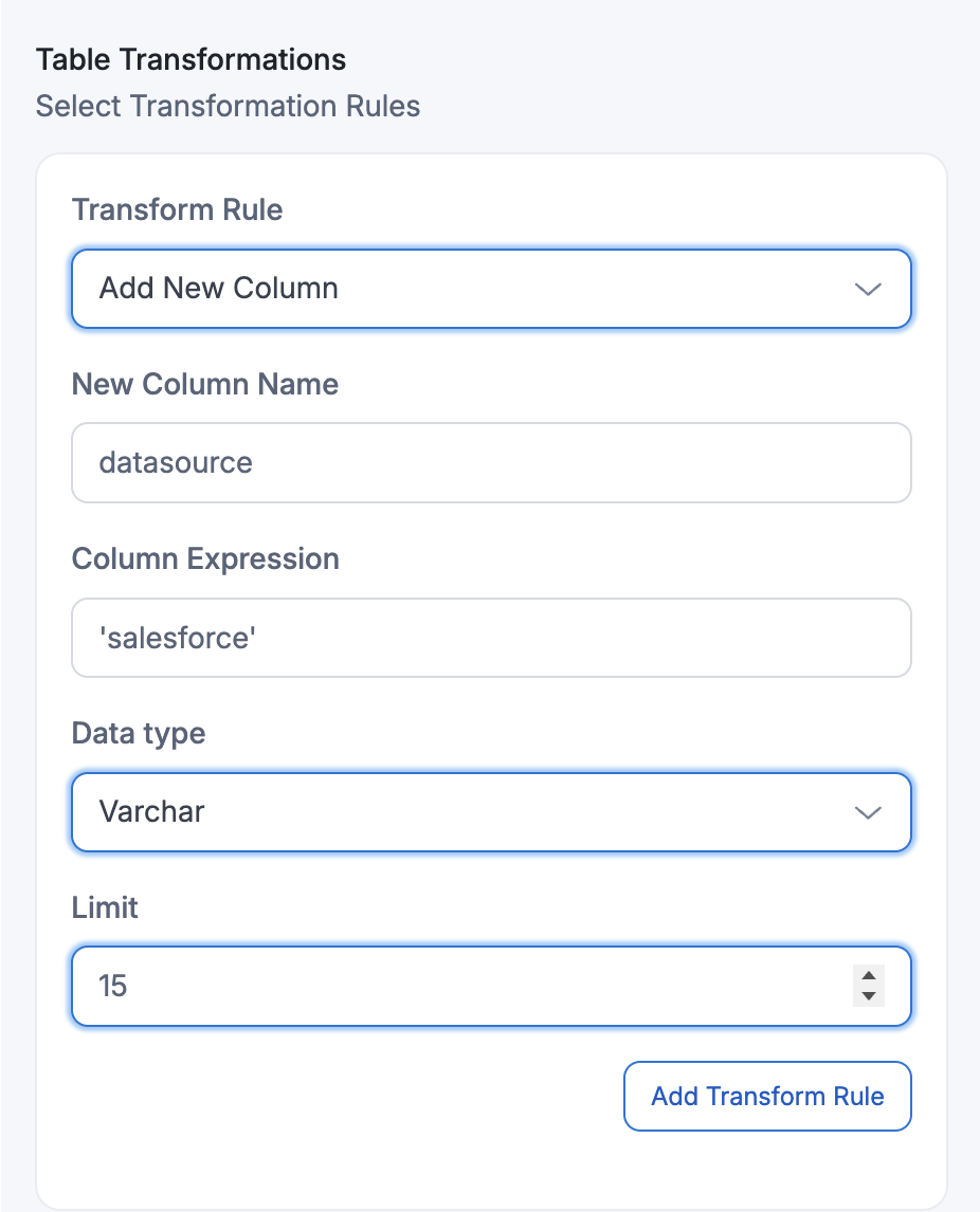Add New Column Static