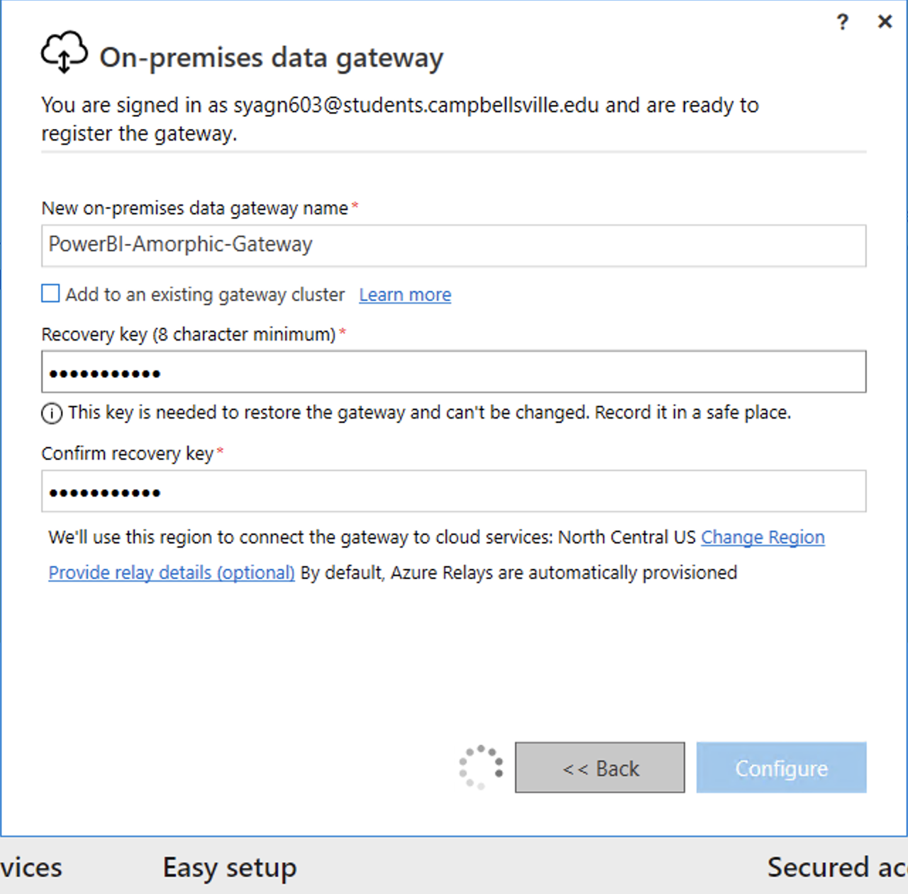 PowerBI Gateway Setup3