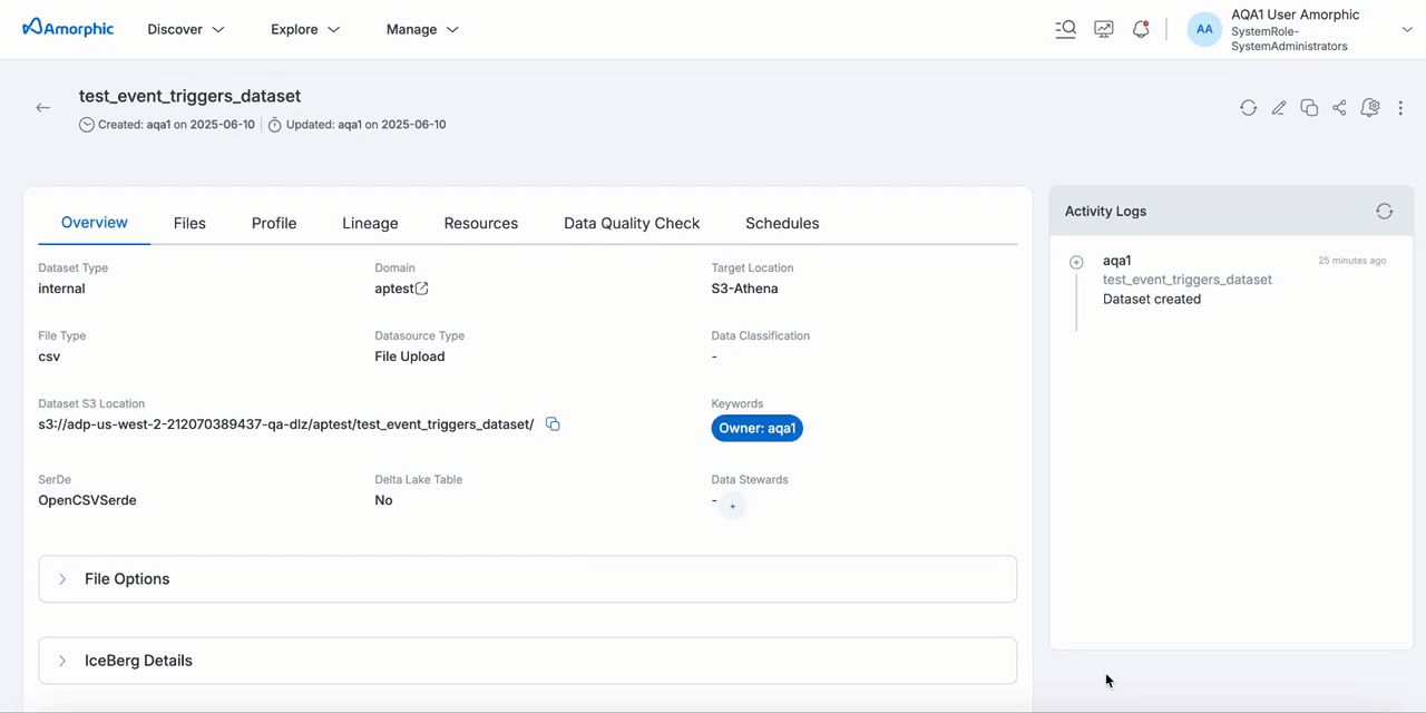 Create Schedule