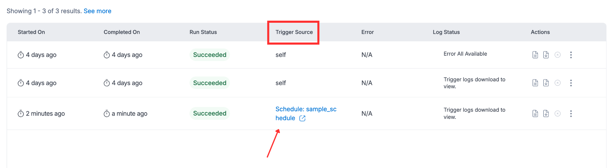 Job Trigger Source