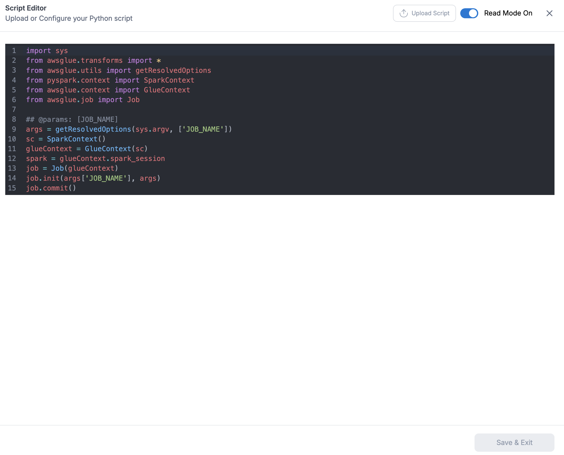 ETL Job Script