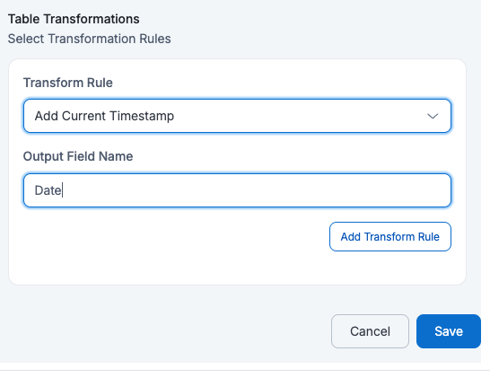 JDBC Add Current Timestamp