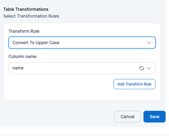 JDBC Convert to Uppercase