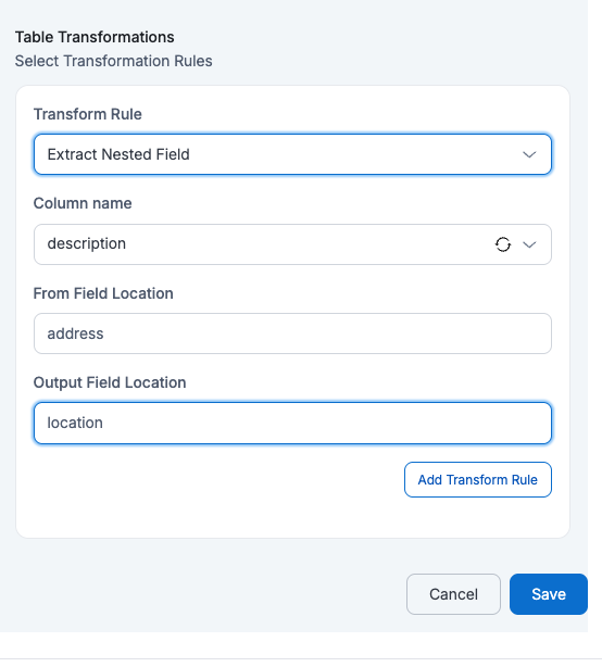 JDBC Extract Nested Field