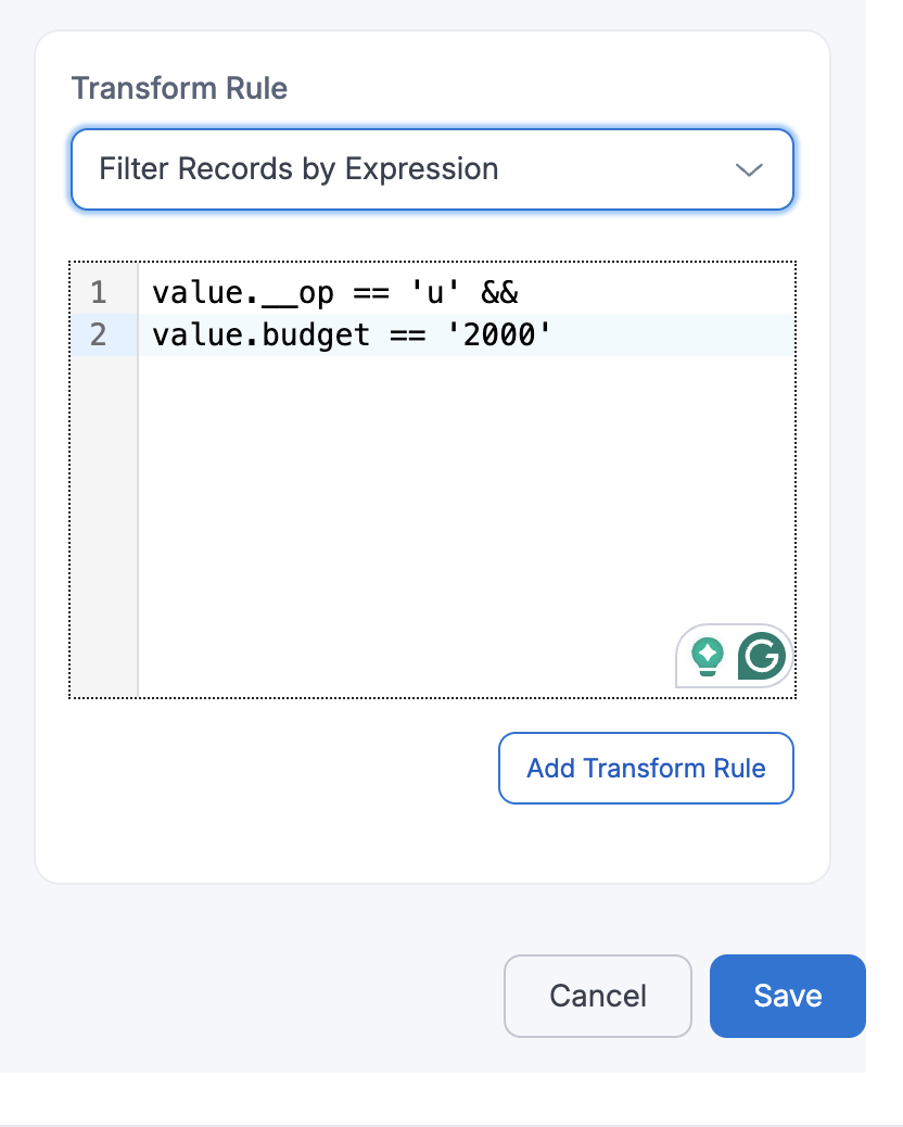JDBC Filter Records By Expression