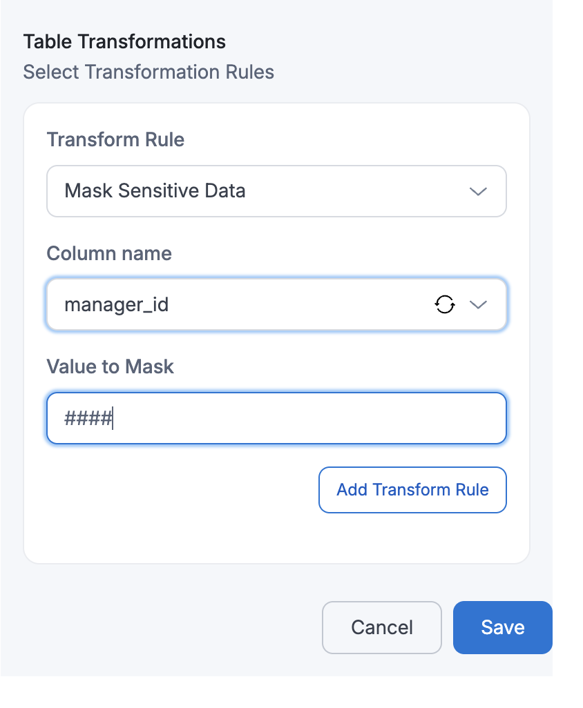 JDBC Mask Sensitive Data