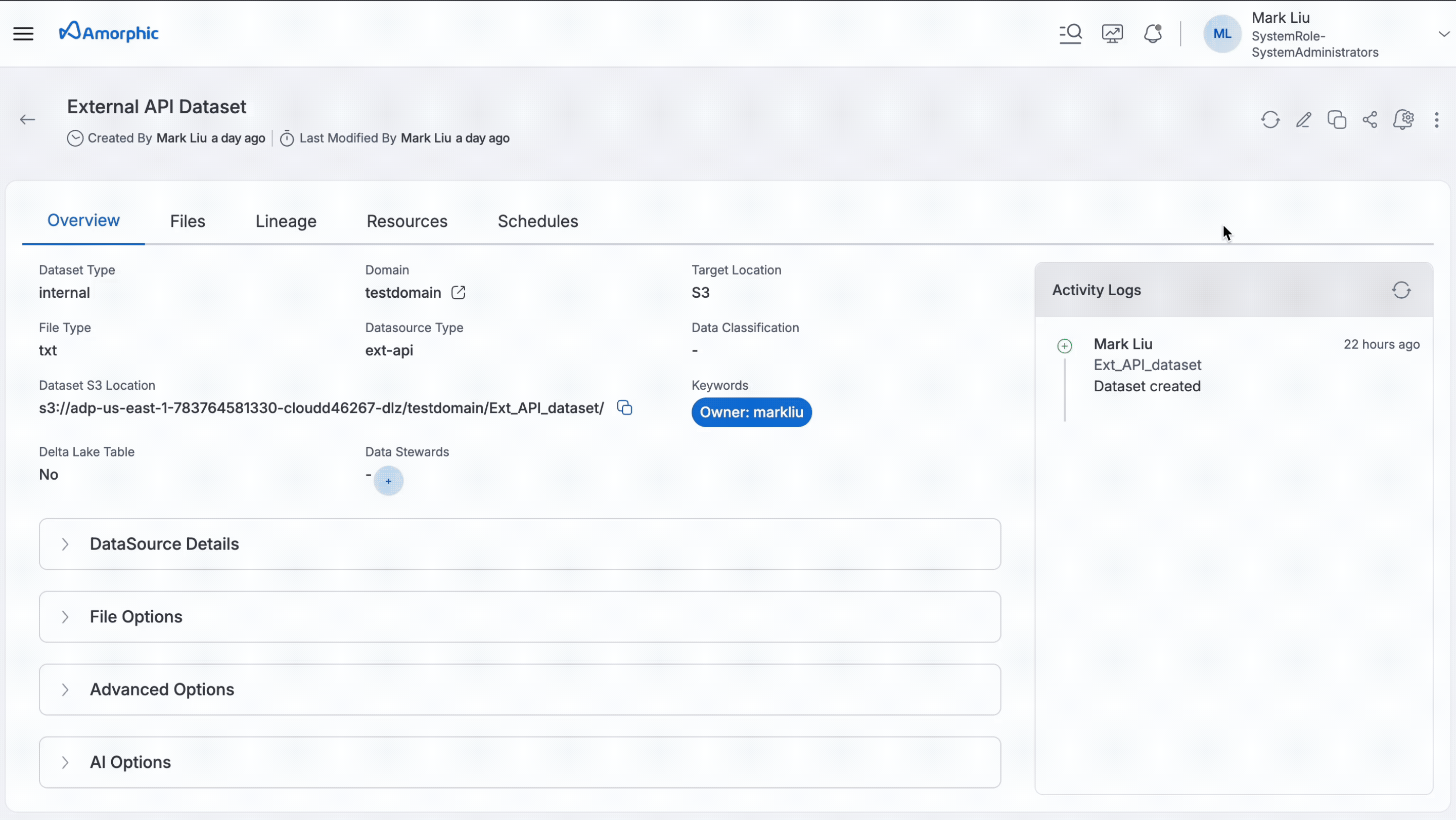 Dataset Notification Settings