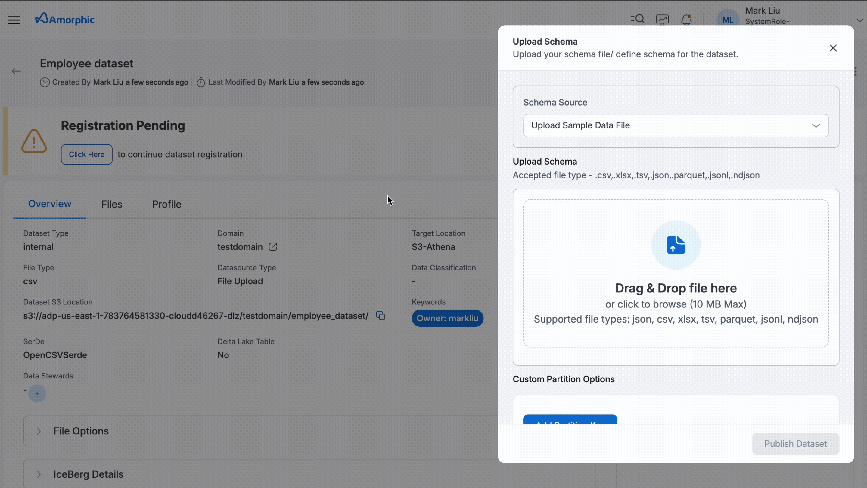Upload a Sample File