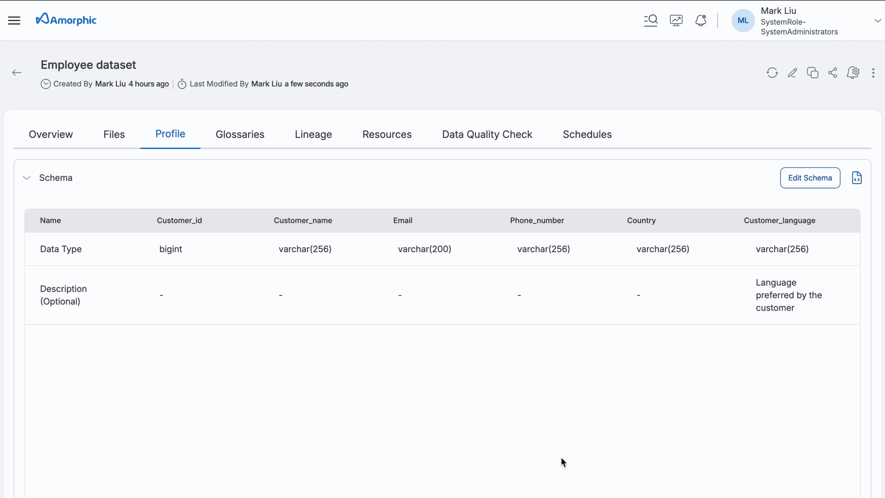 Change Column Description
