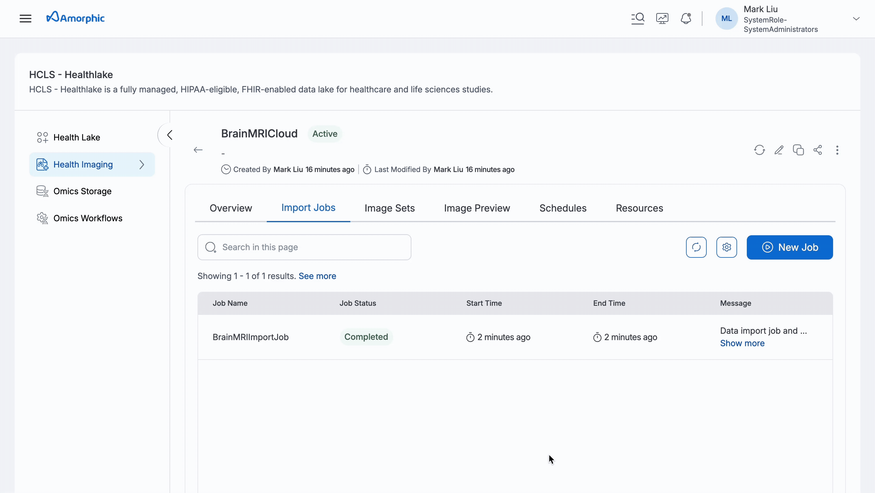 Import Data into HealthImaging
