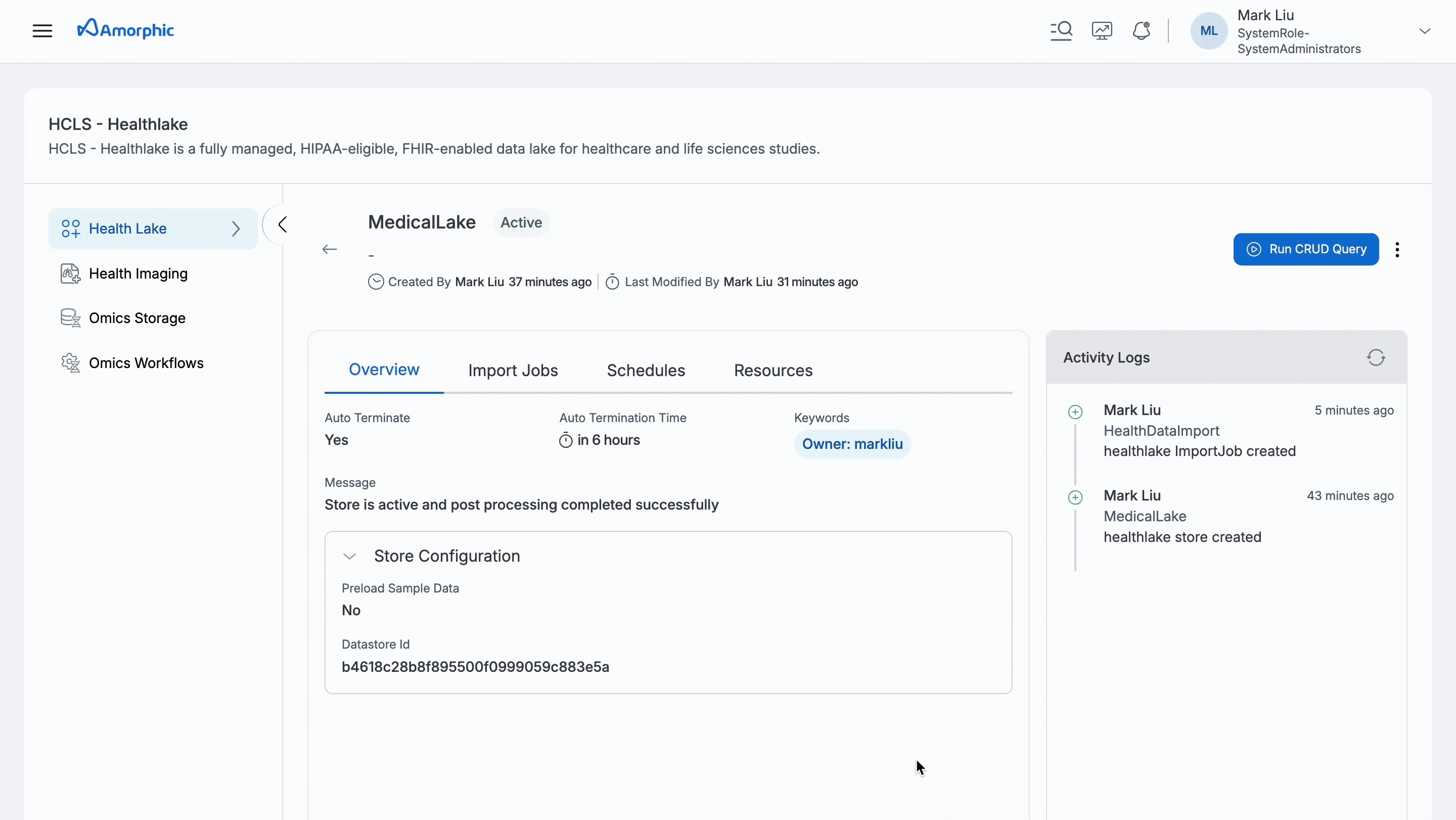 Healthlake Job Details
