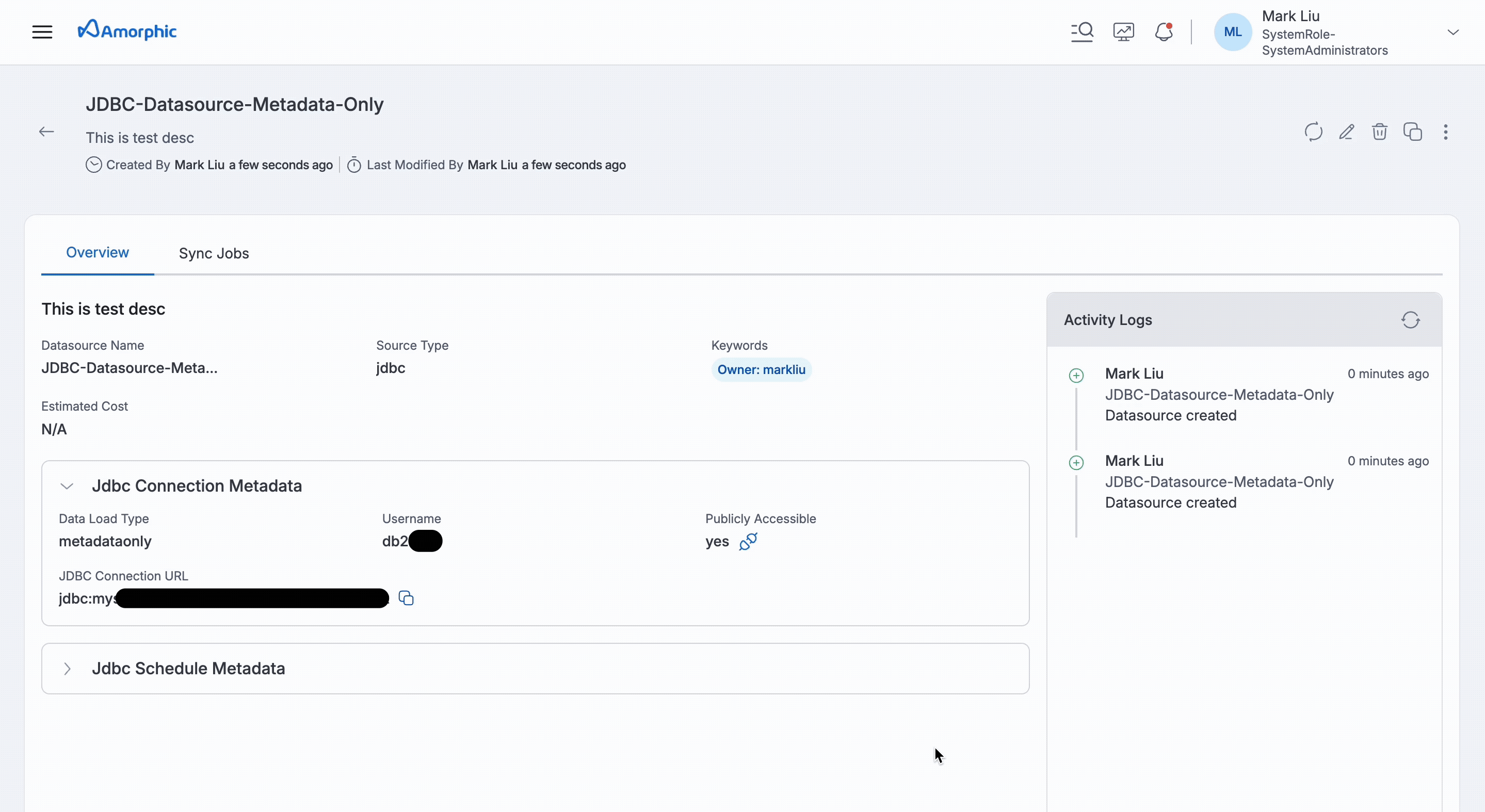 JDBC Datasource test