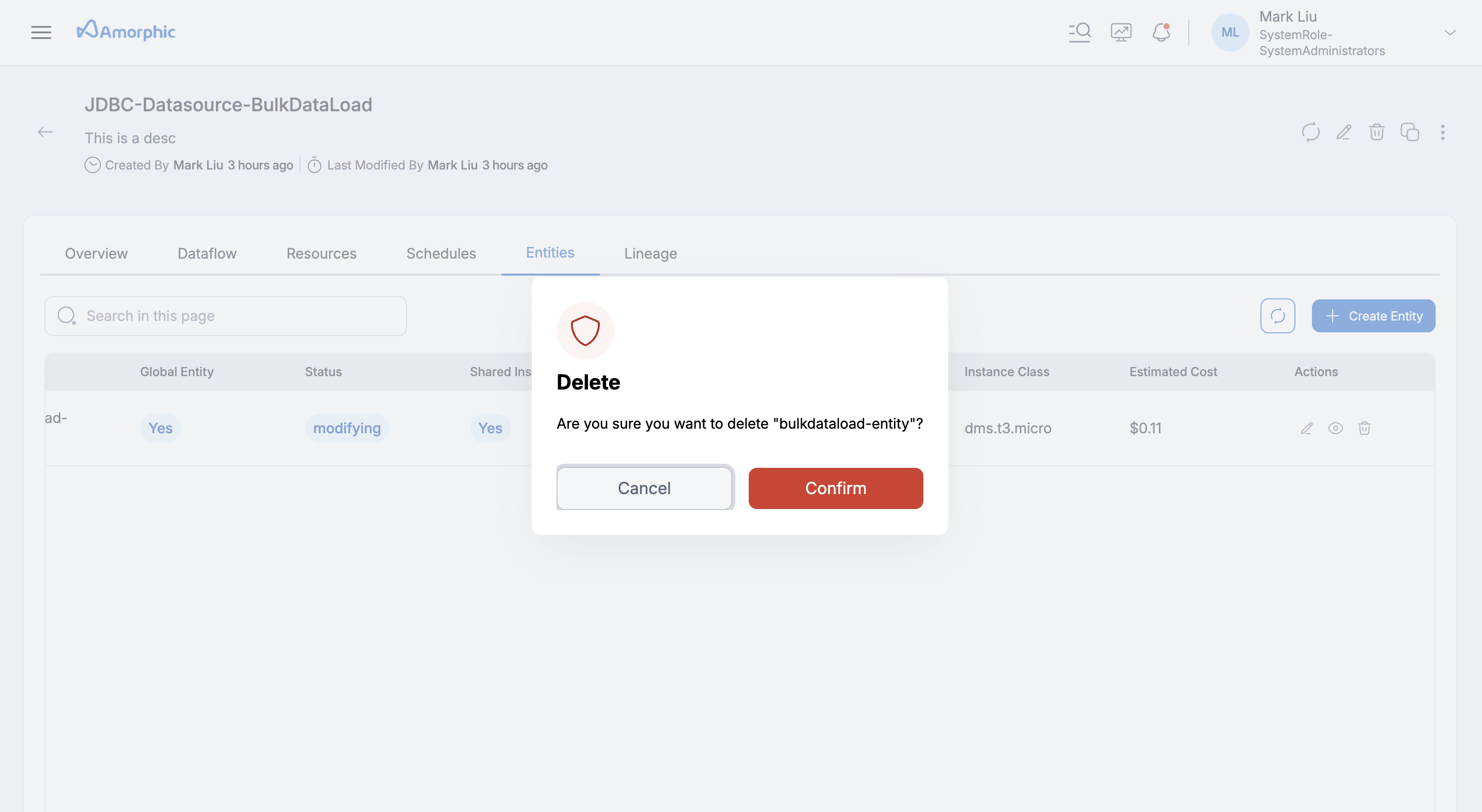 JDBC Datasource entity delete