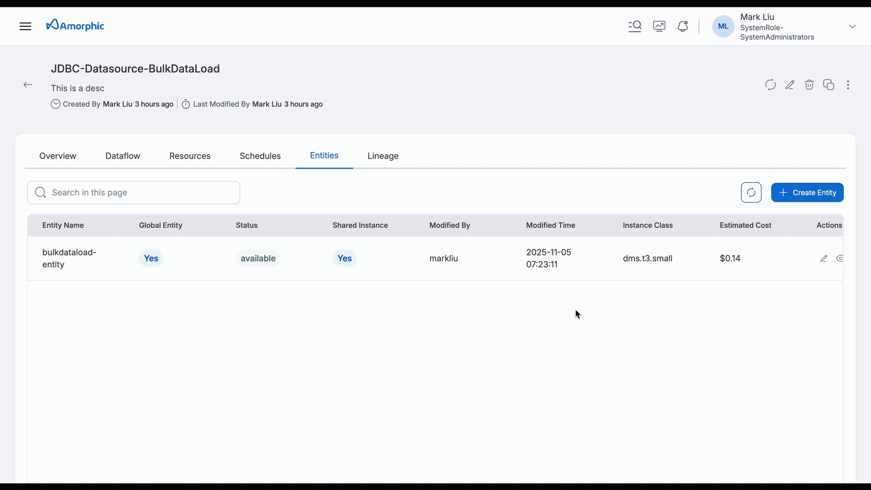 JDBC Datasource entity updation