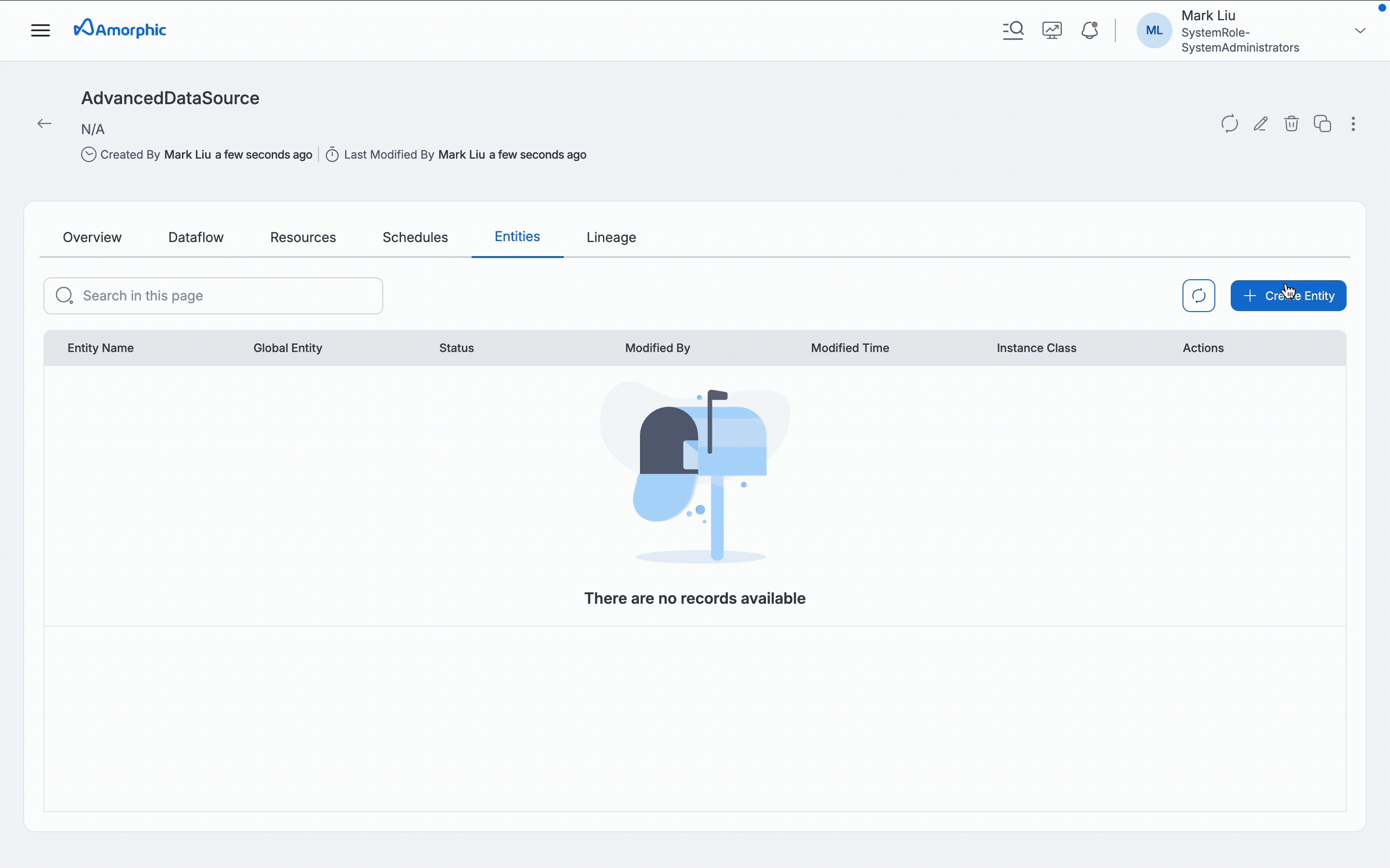 JDBC Advanced Datasource entity creation