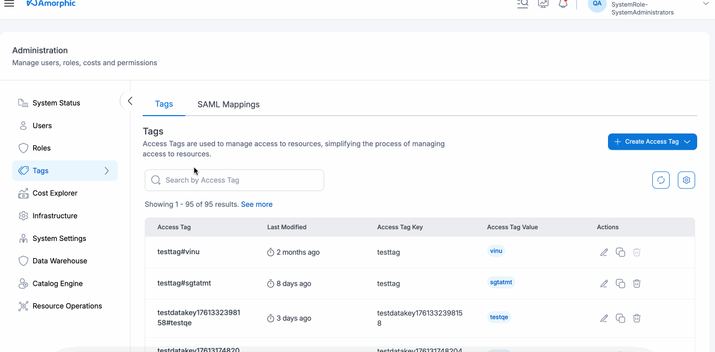 Create SAML Tag Mapping