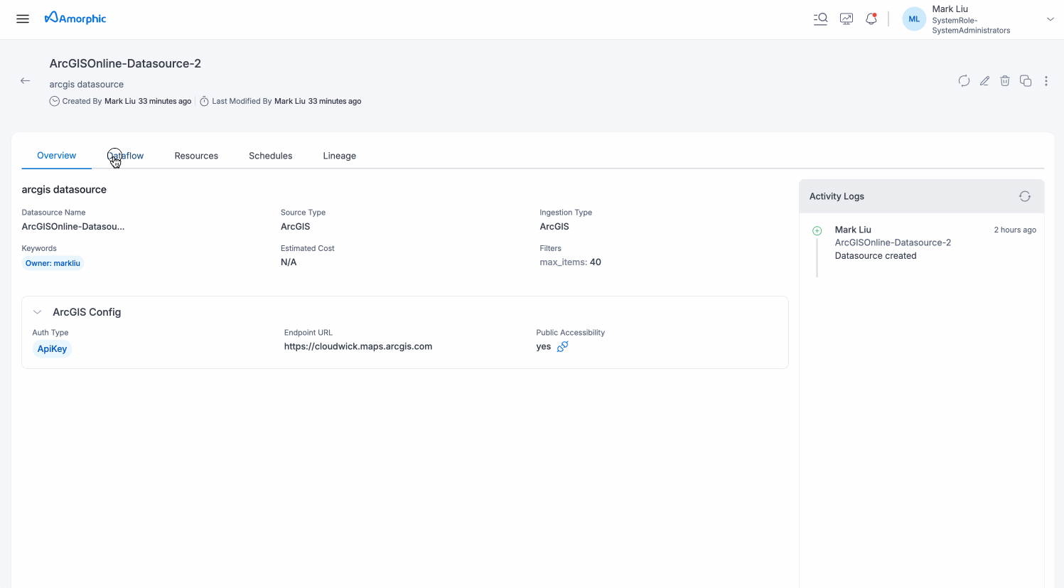 ArcGIS Dataflow Creation