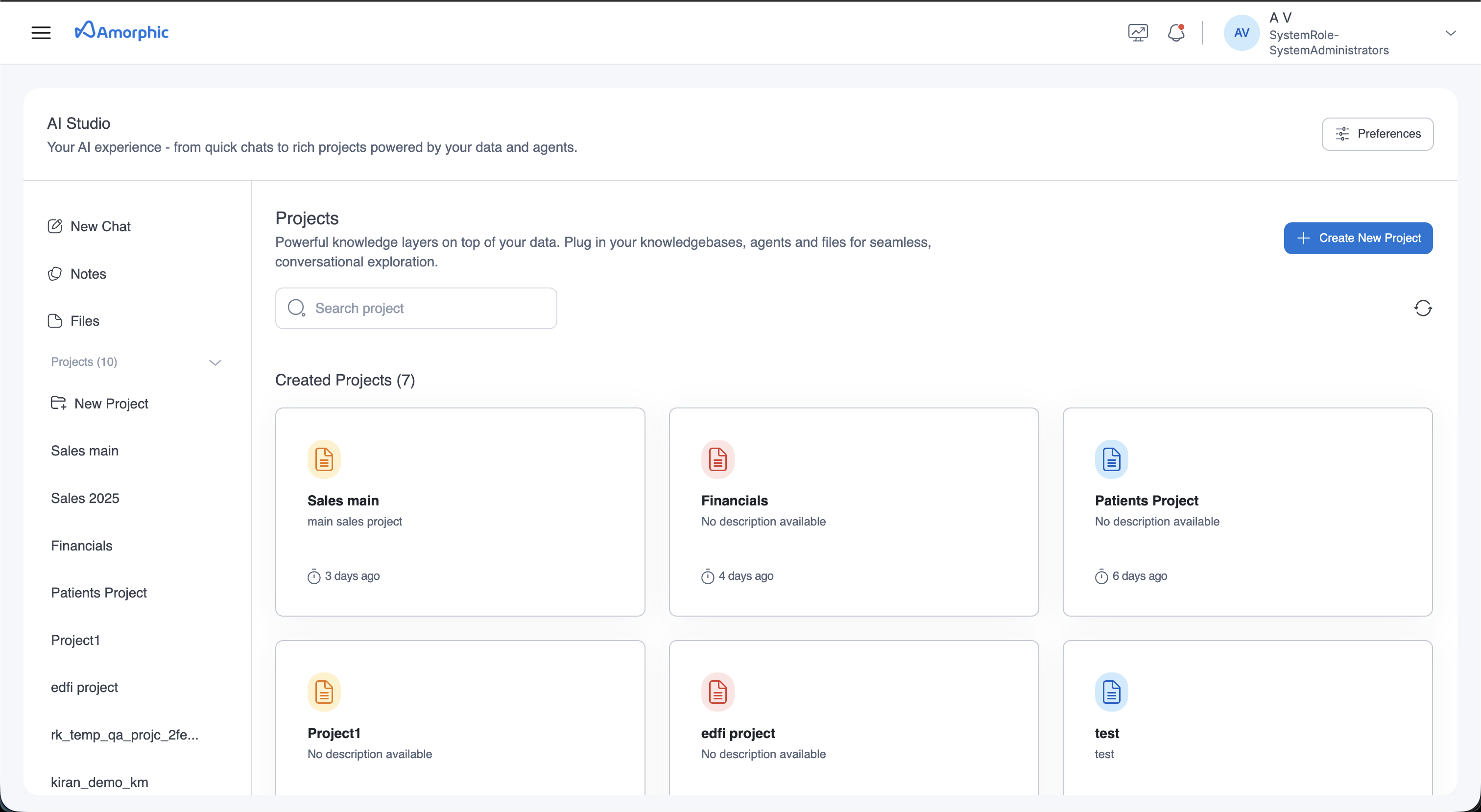 Developer View Landing