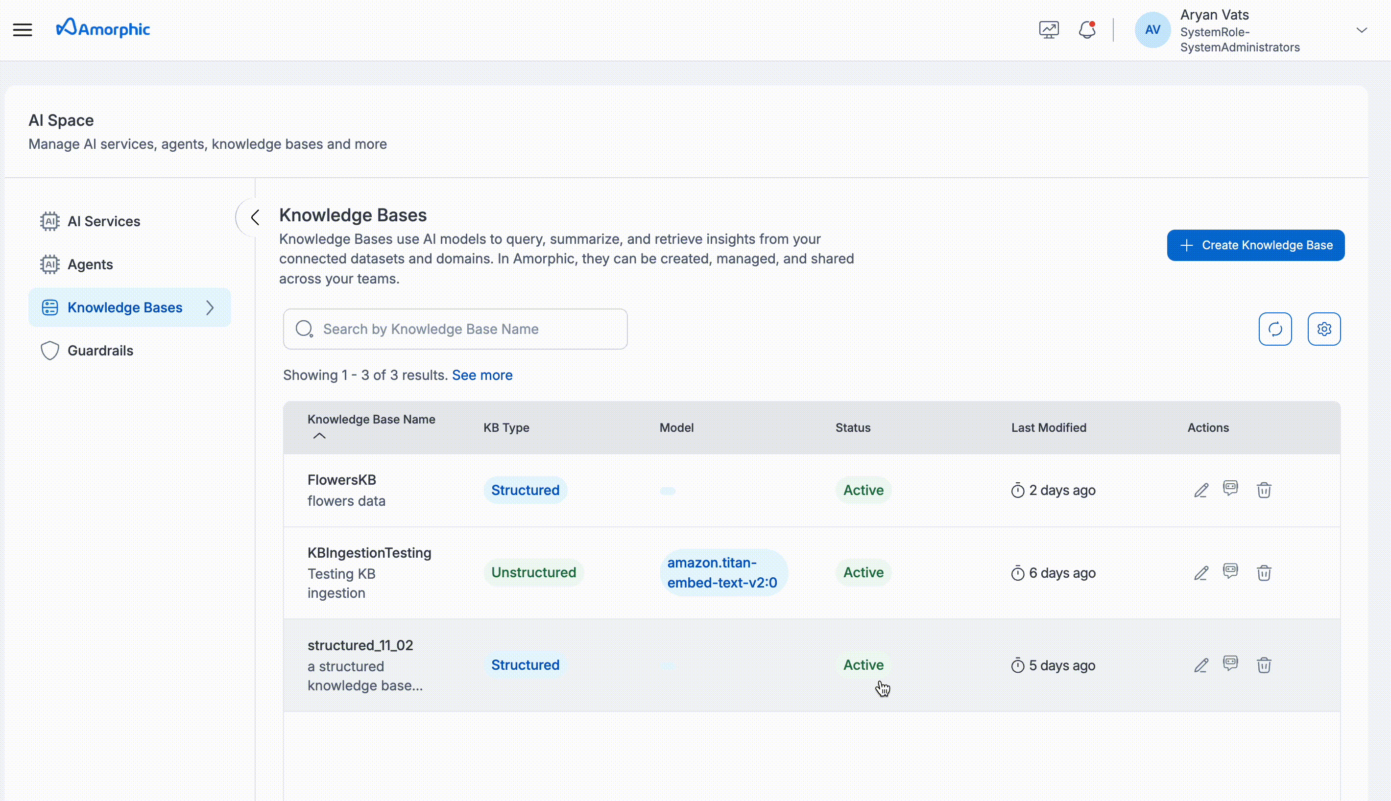 Create Structured Knowledge Base