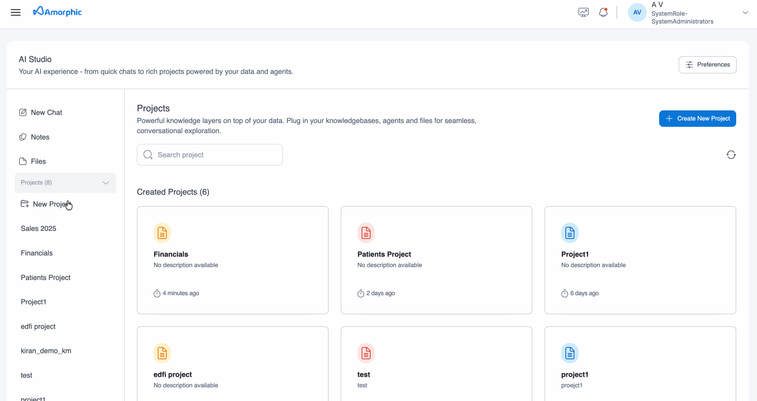 Project Create and Configure