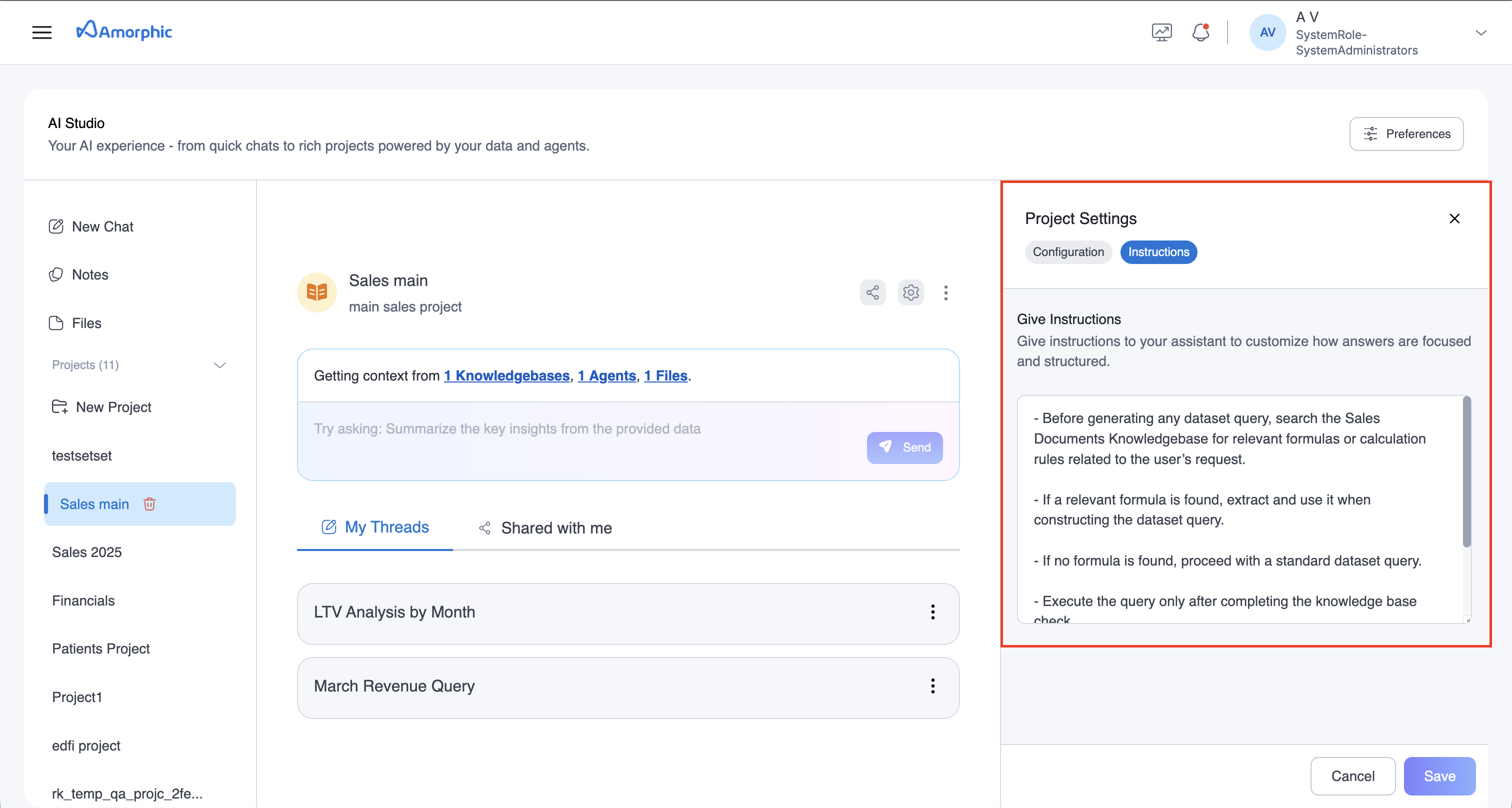 Project Configuration