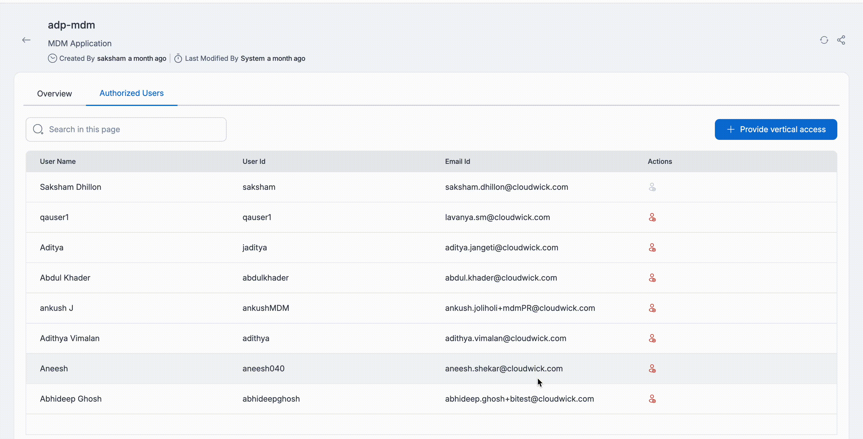 User de-registration