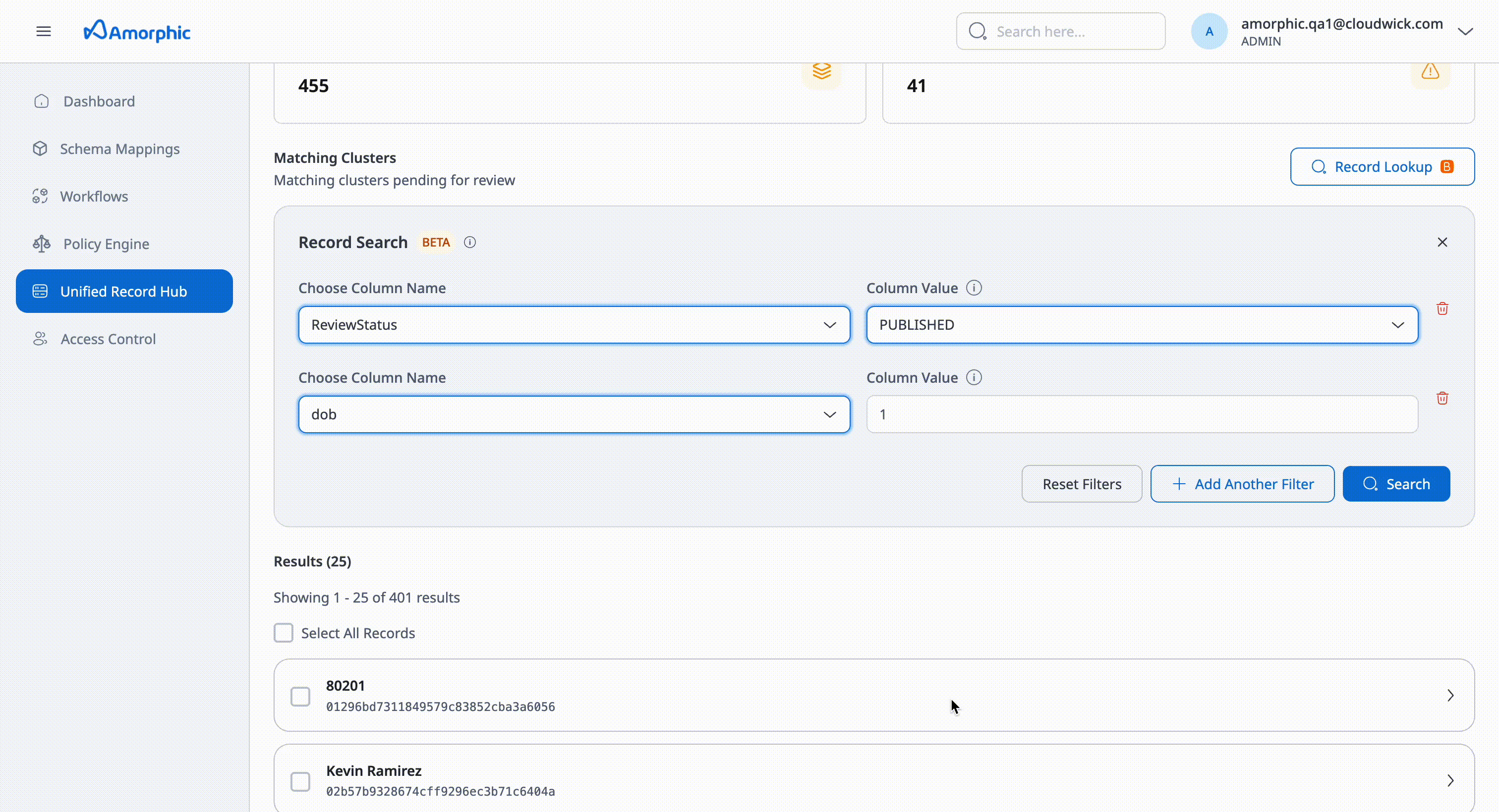 Bulk update records in UR hub