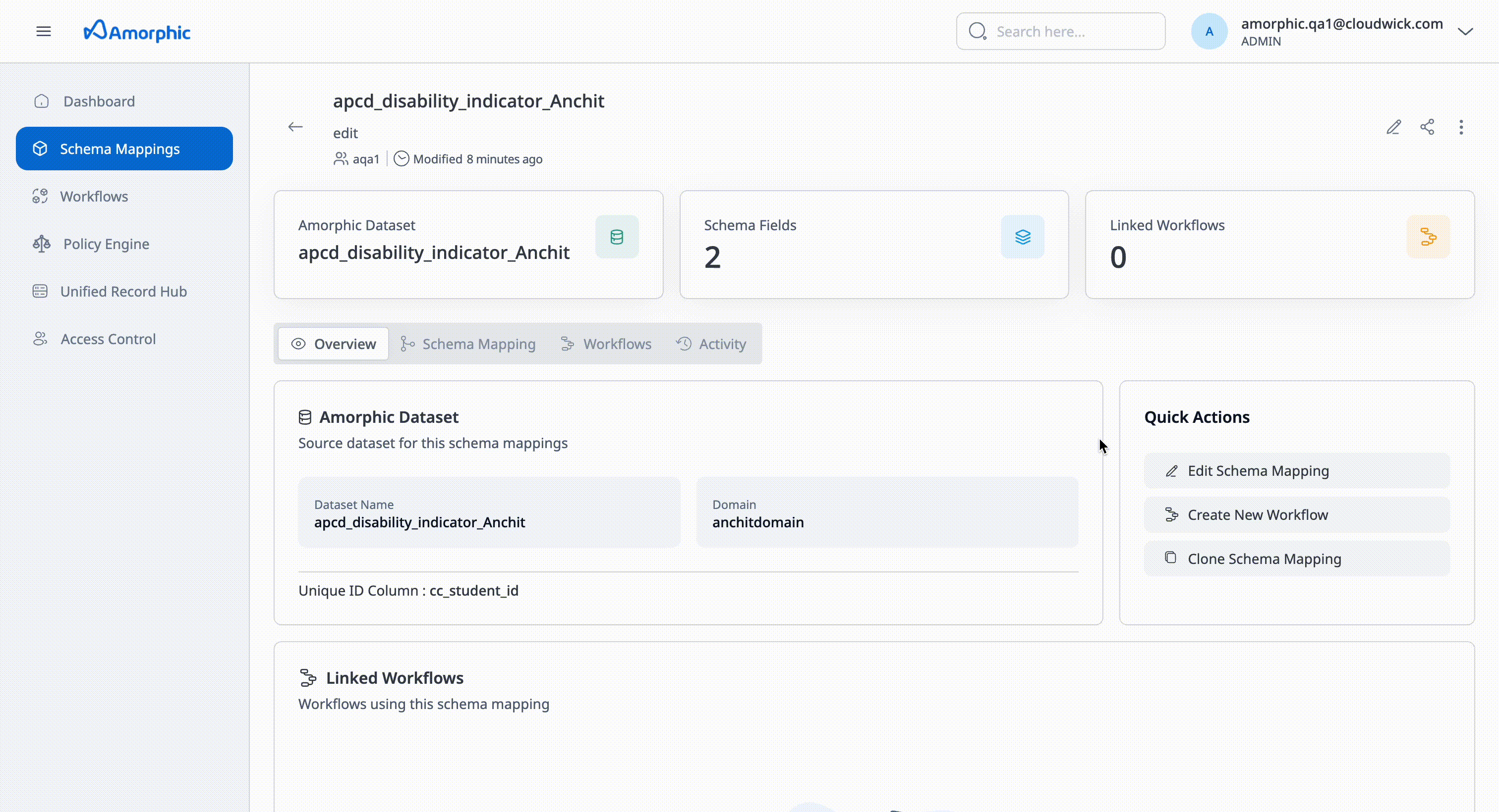 Create Schema Mapping