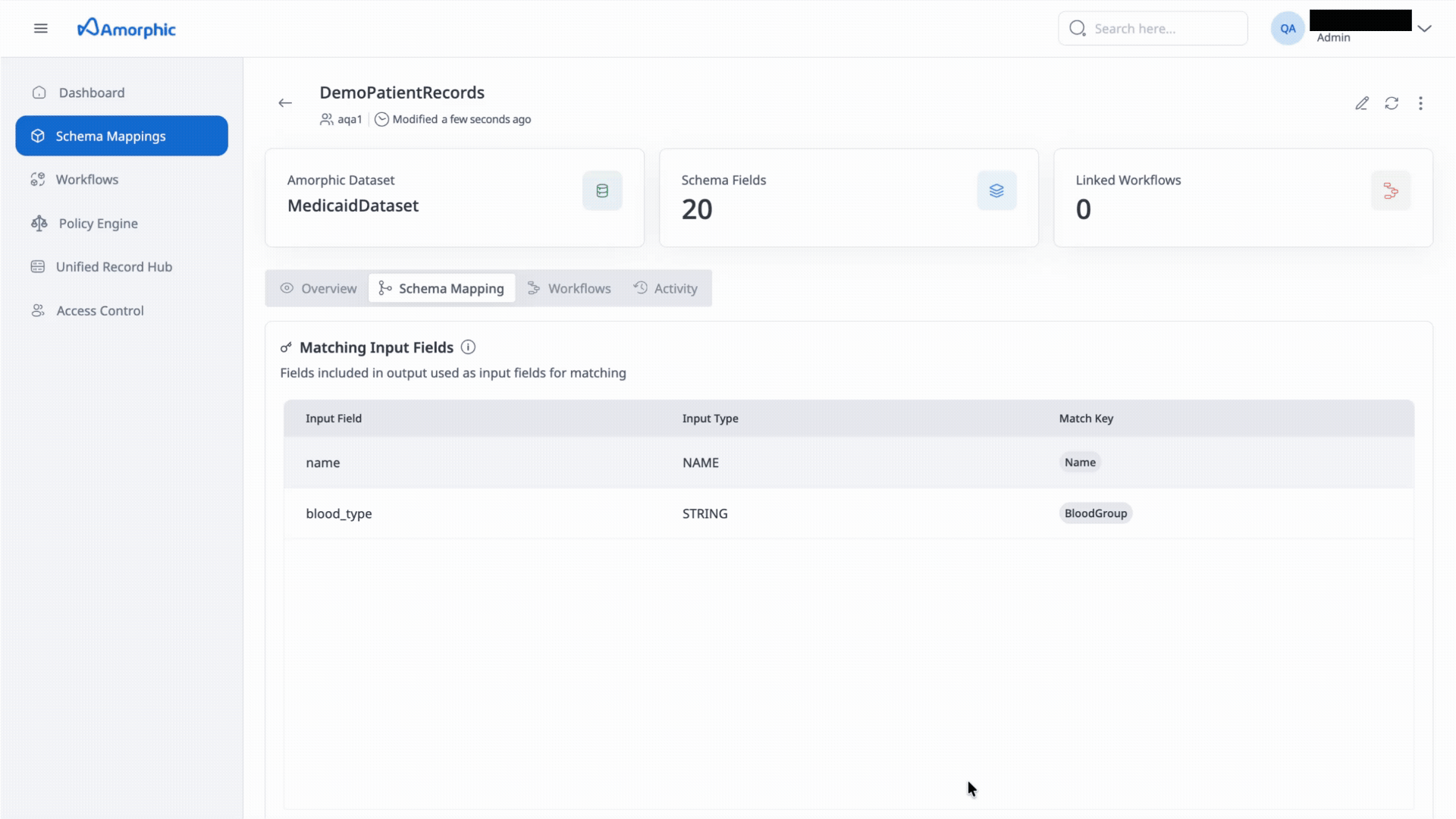 Create Schema Mapping