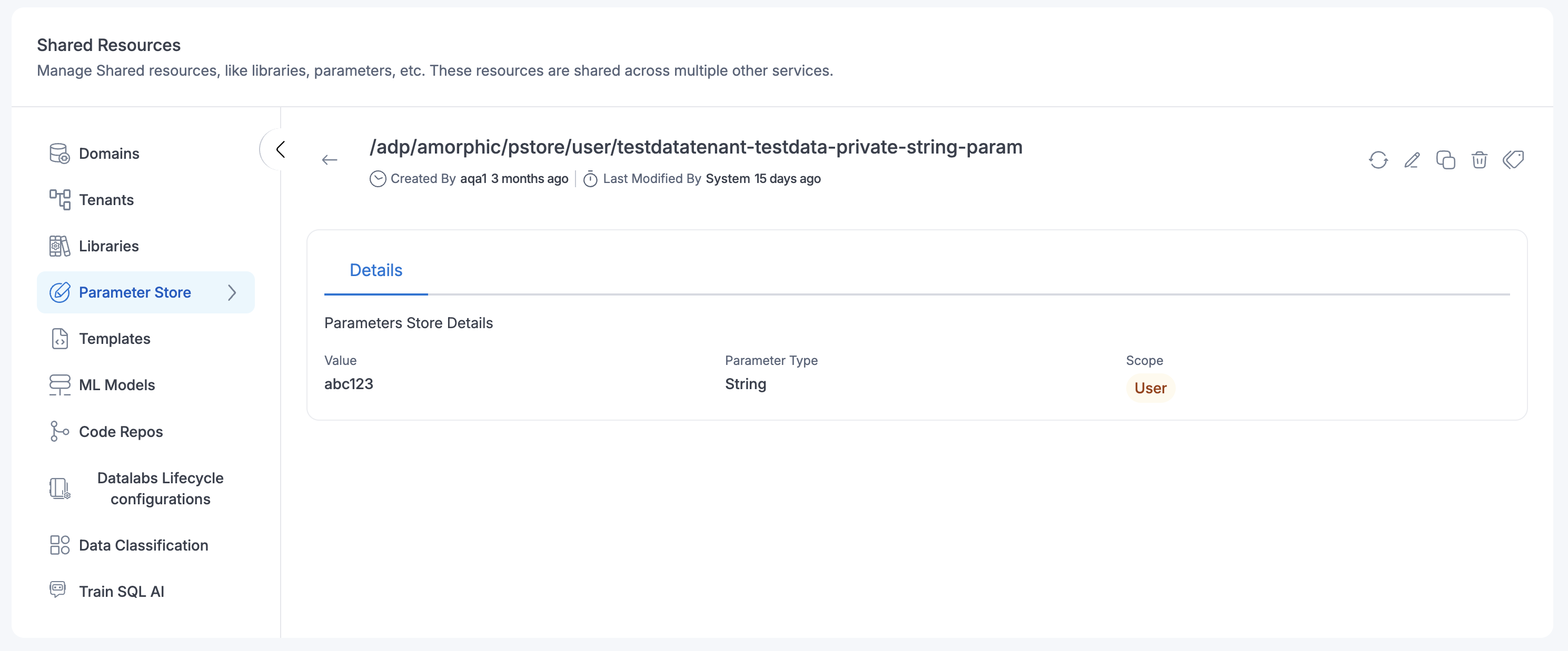 View Parameter in Tenant