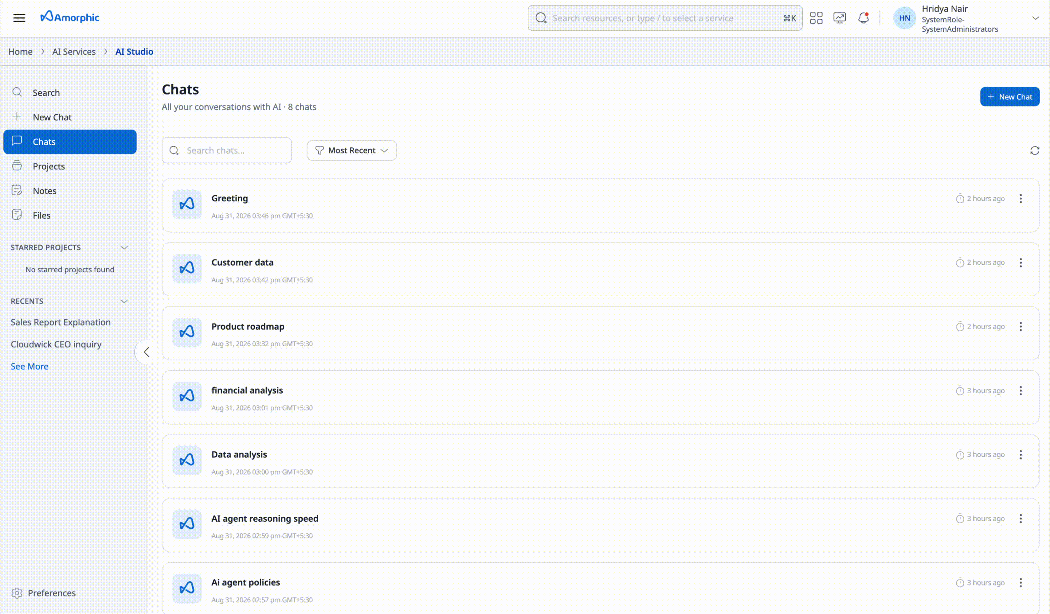 Chat Session Management