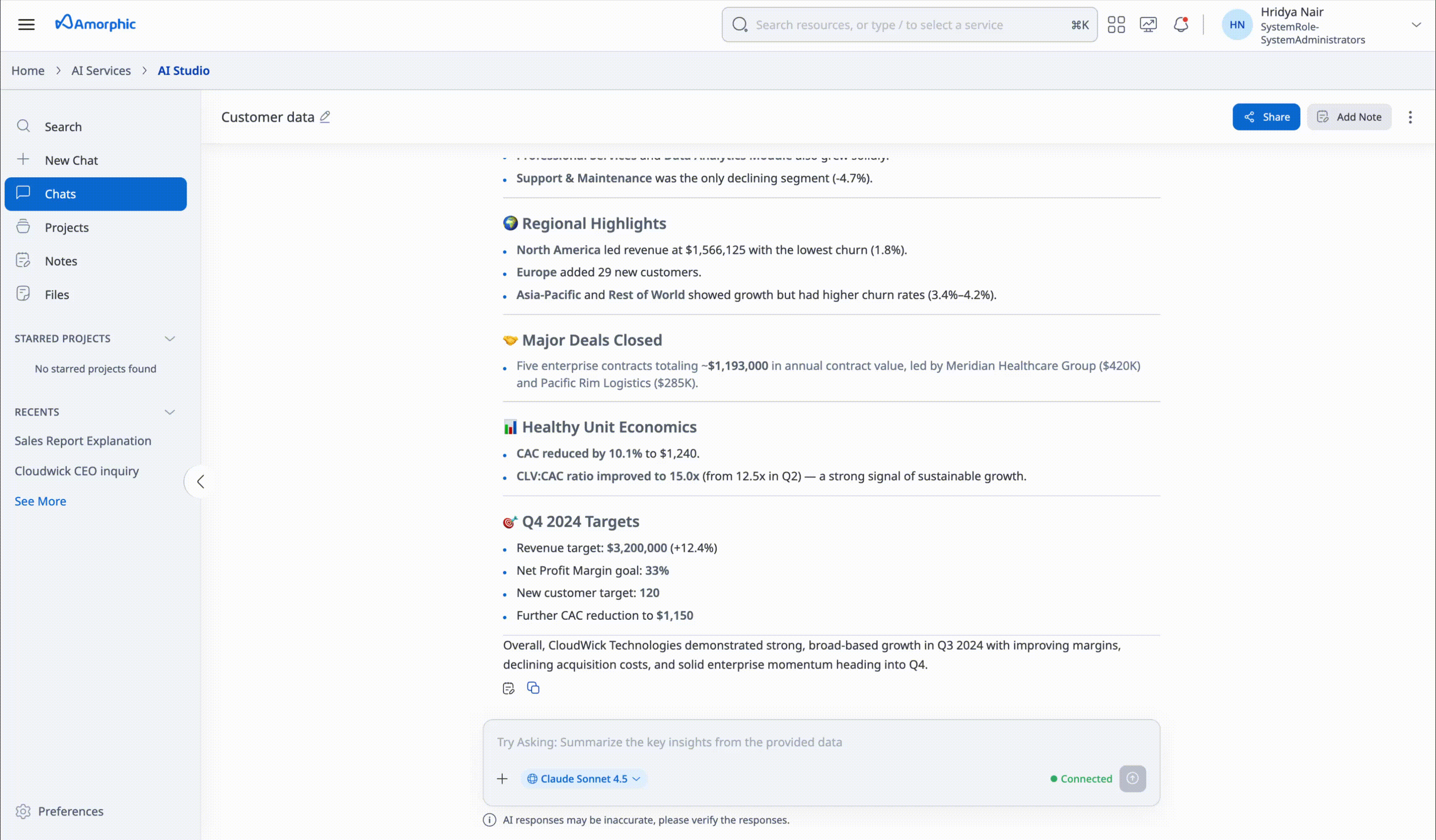 Create Chat Note