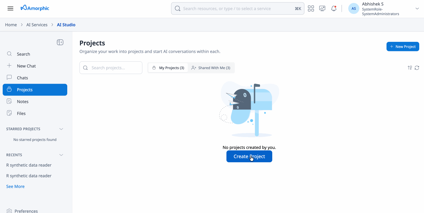 Project Create and Configure