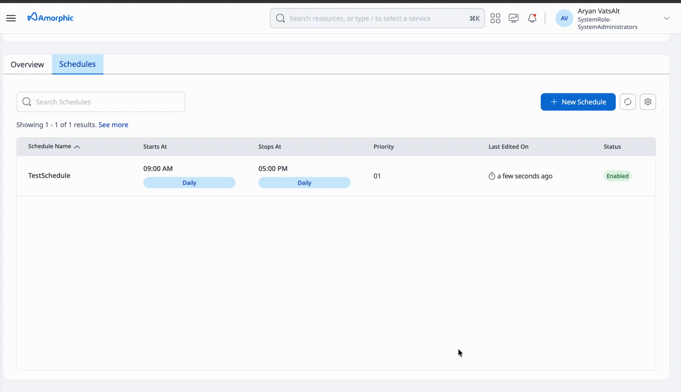 Enable or disable notebook schedule