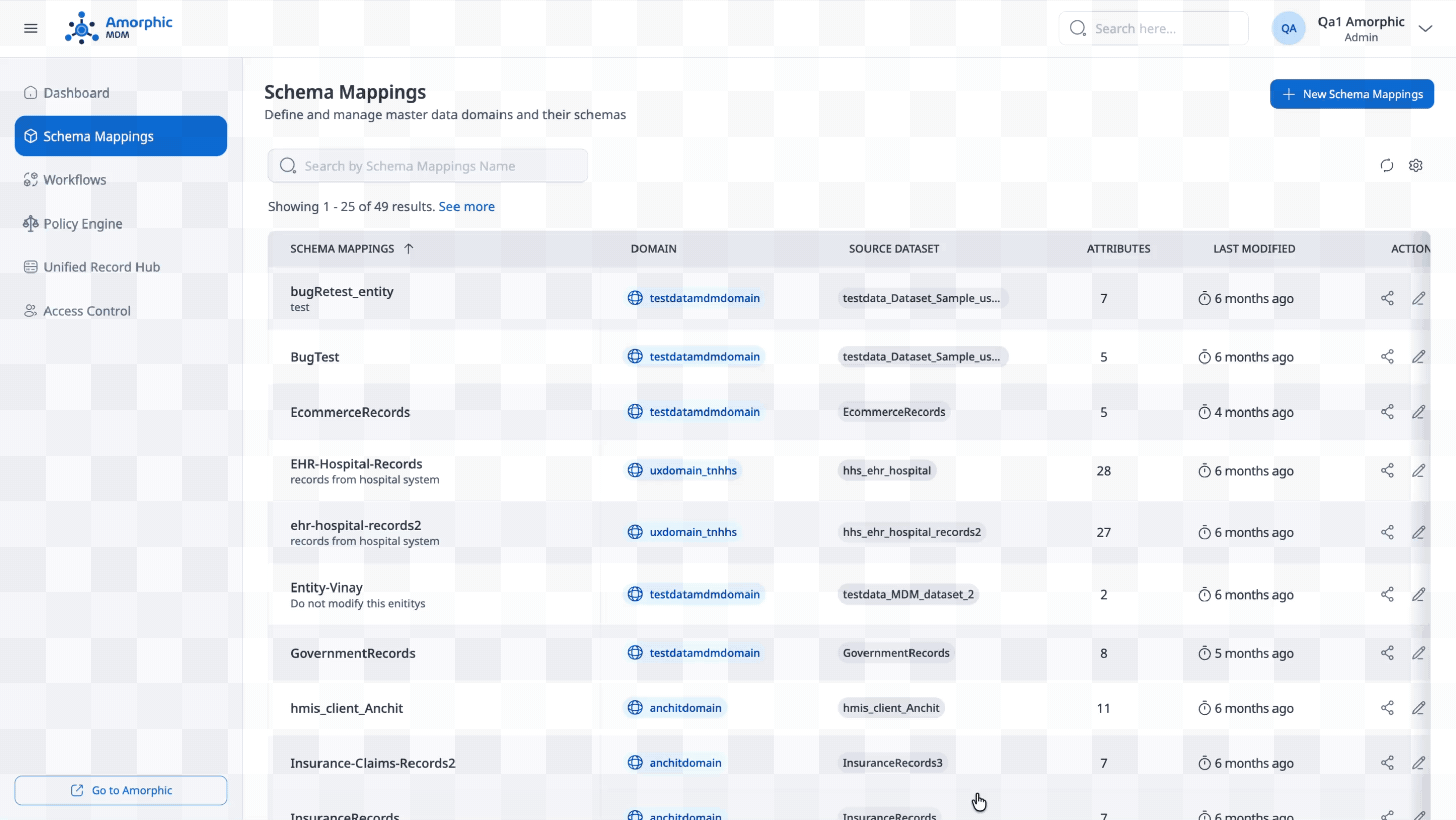 Create Schema Mapping