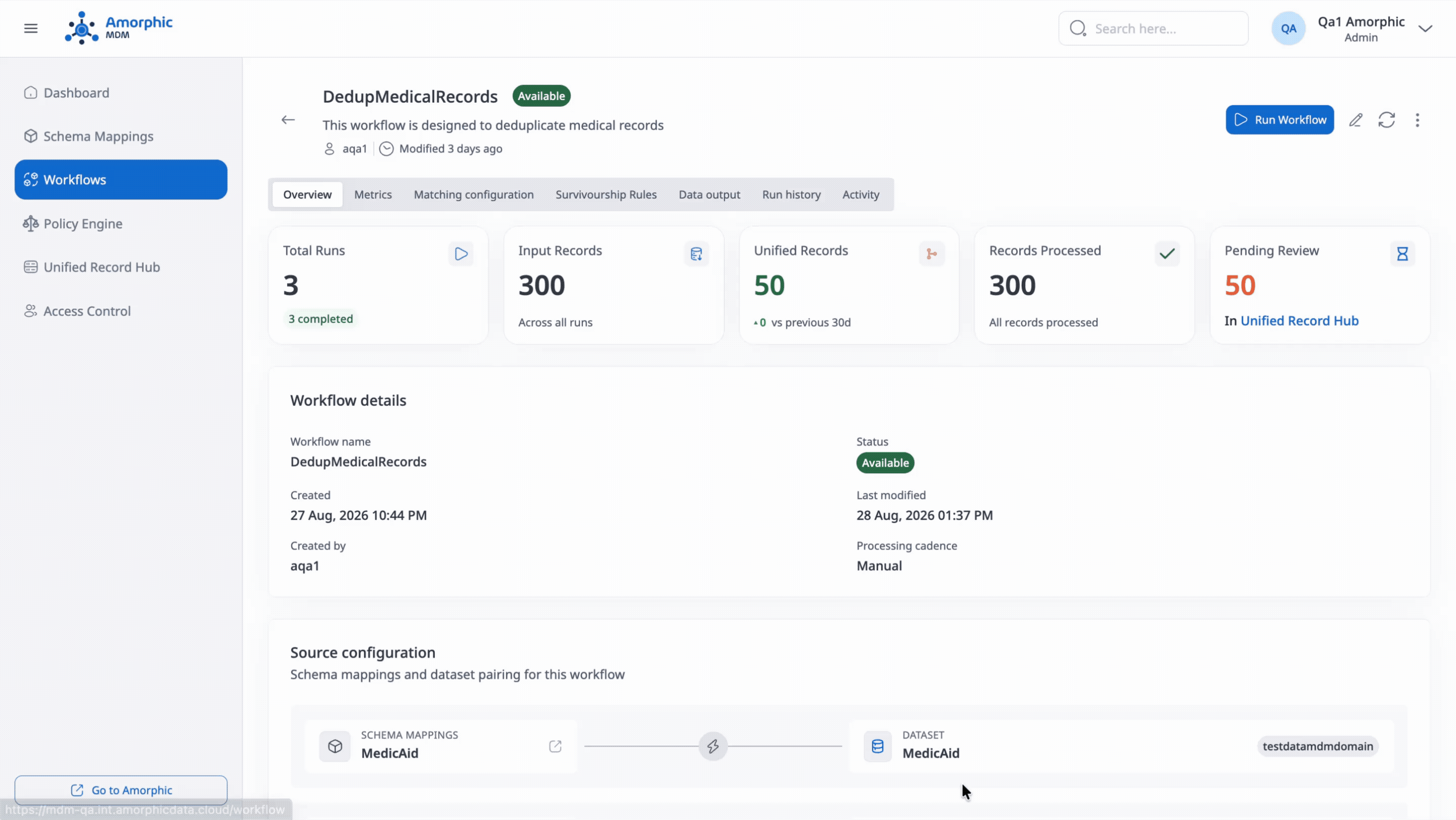 Delete workflow