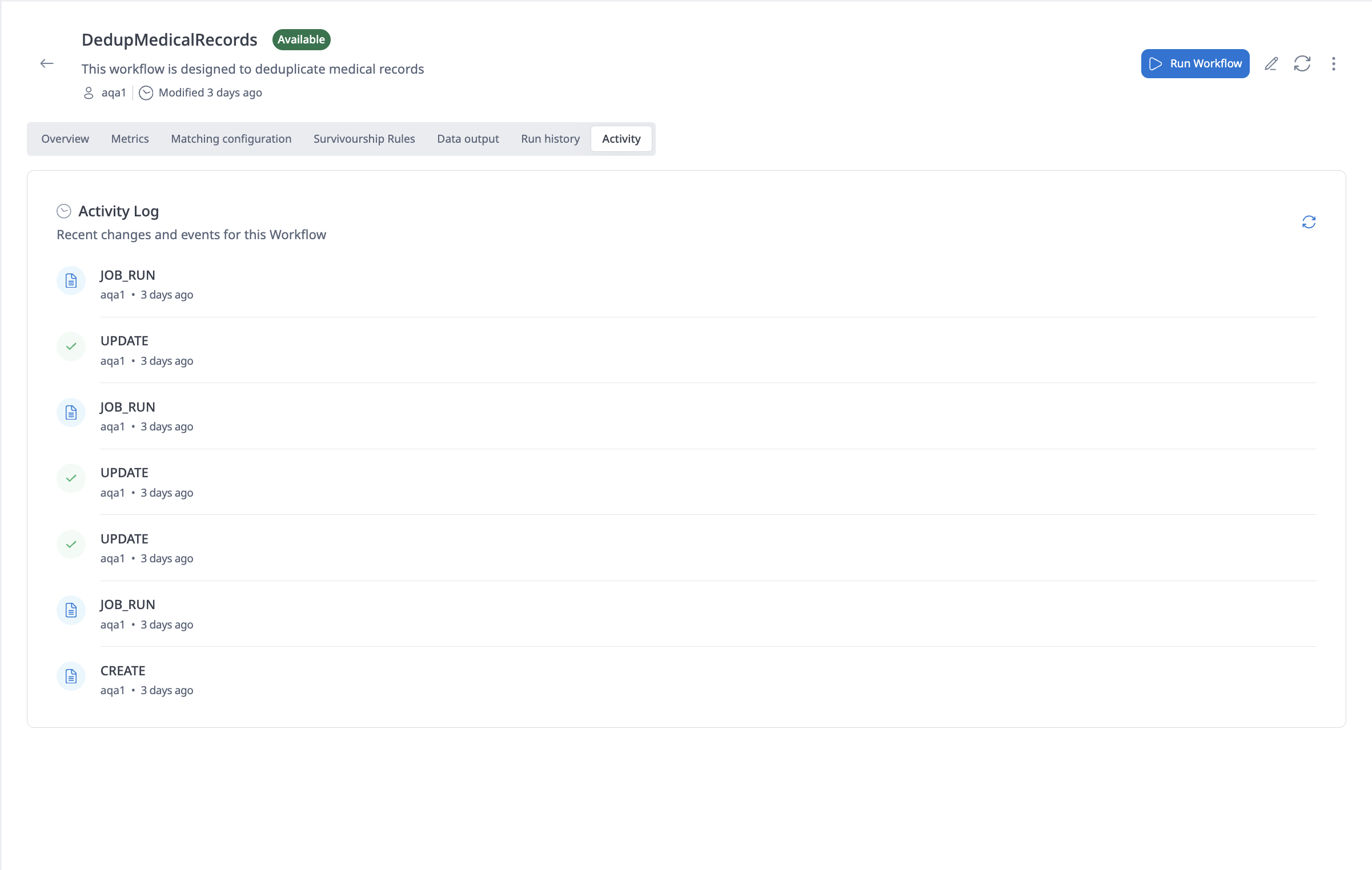 Activity Logs