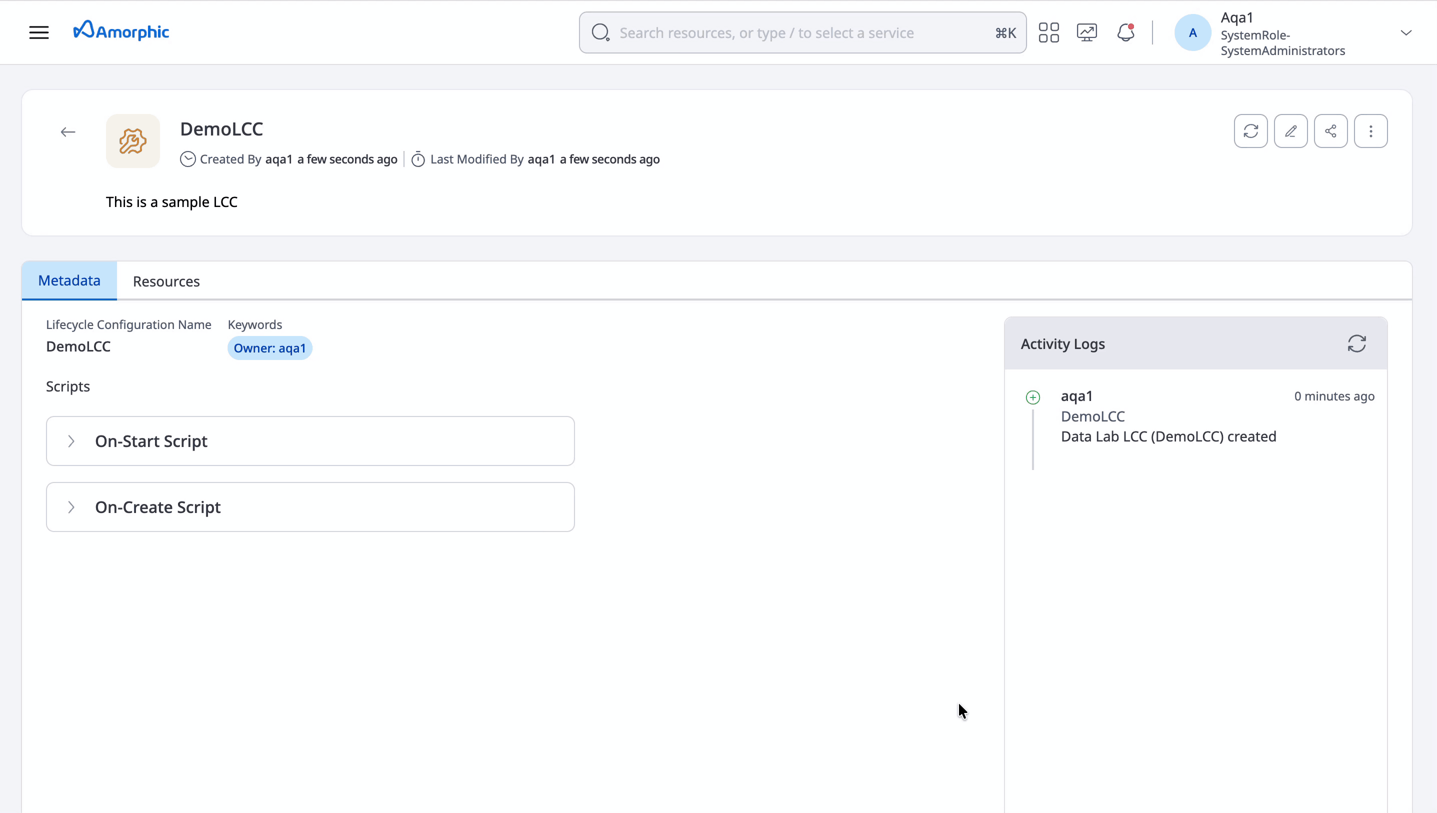 Edit a Lifecycle Configuration