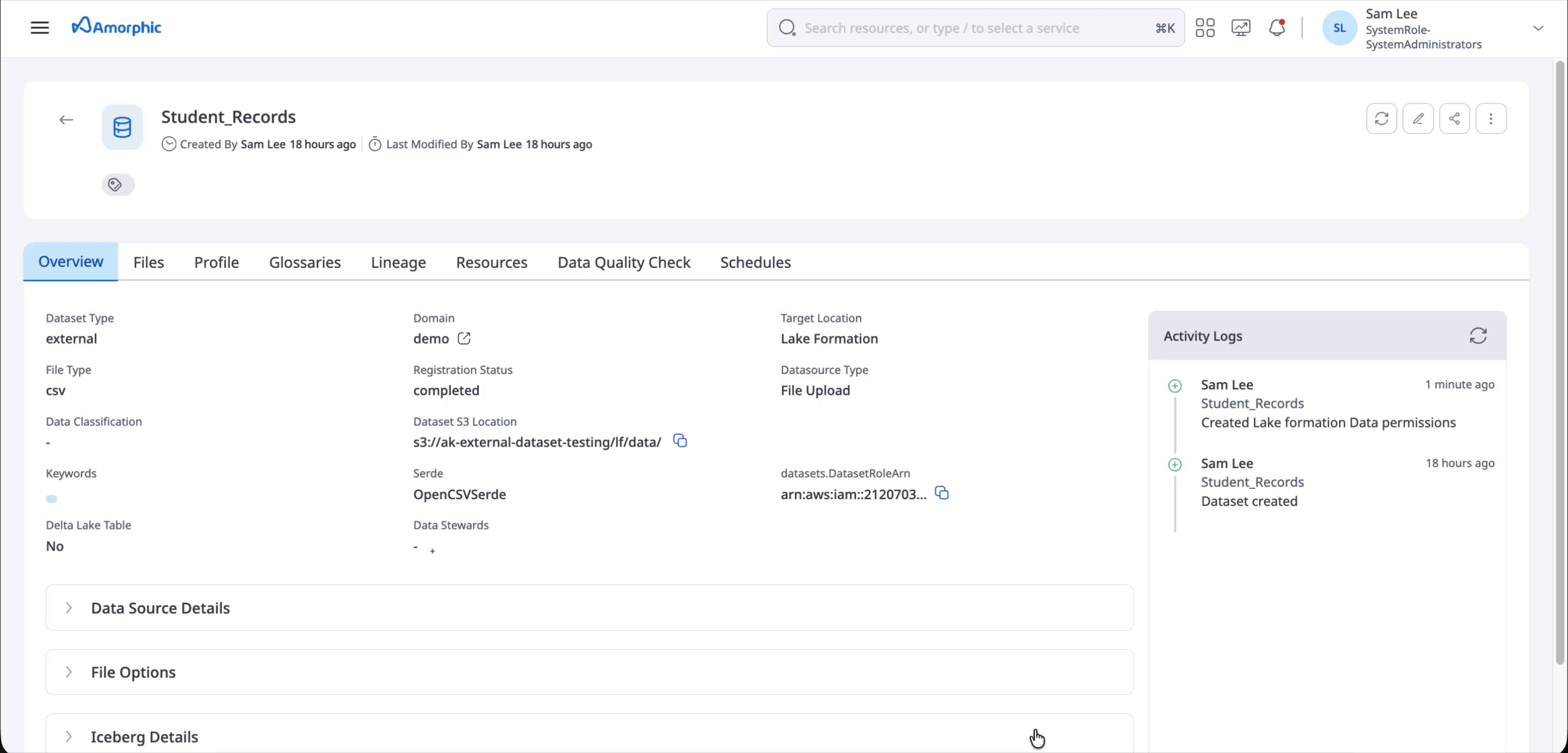 Change access type